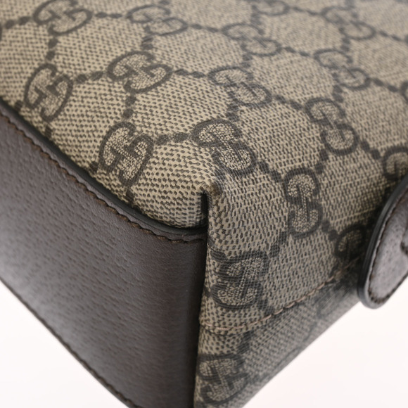 Gucci Ophidia Shoulder Bag Beige Ebony GG Supreme Canvas - Picture 6 of 9